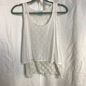 Layered White Tank